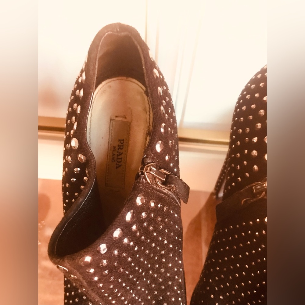 Prada Black Booties 6.5 - Picture 2 of 6